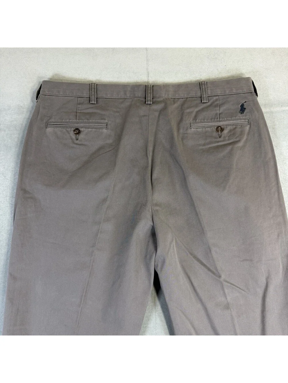 Polo Ralph Lauren Chino Pants Mens 38x32 Gray Preston Straight Twill Vintage